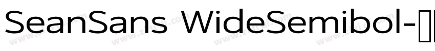 SeanSans WideSemibol字体转换
